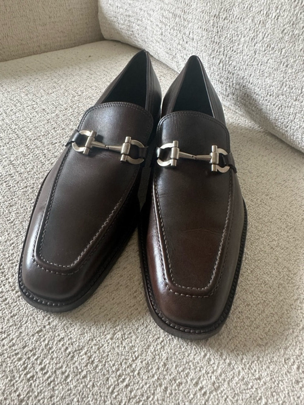 Salvatore Ferragamo Men’s Horse Bit Loafers US Size 9D